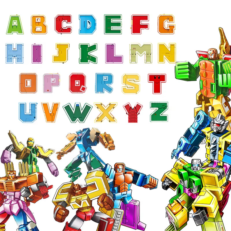 Alphabet Transformer Dinosaur Toy Set