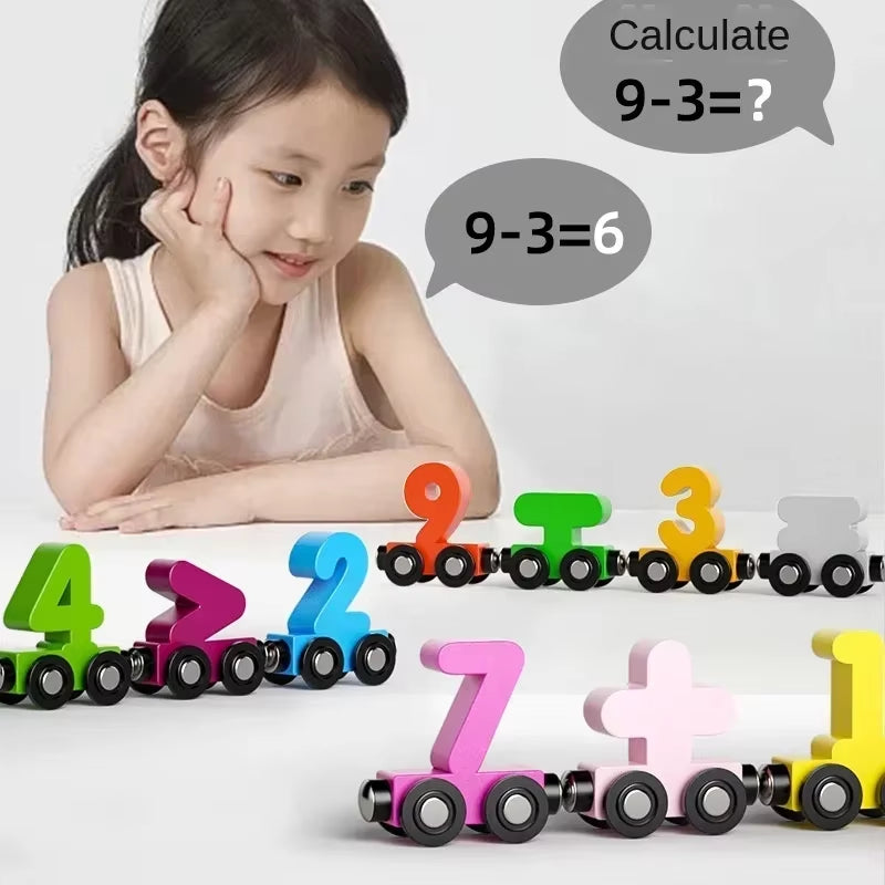 Magnetic Wooden Train Toy