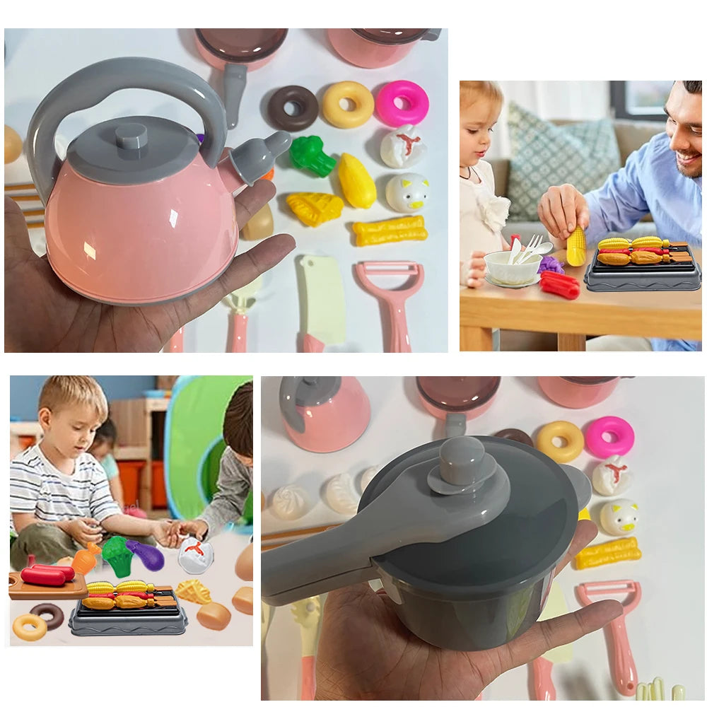 Kids Pretend Play Kitchen Set