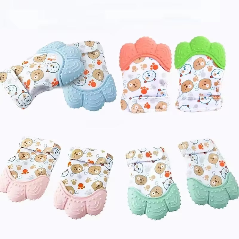 Baby Silicone Teething Mittens