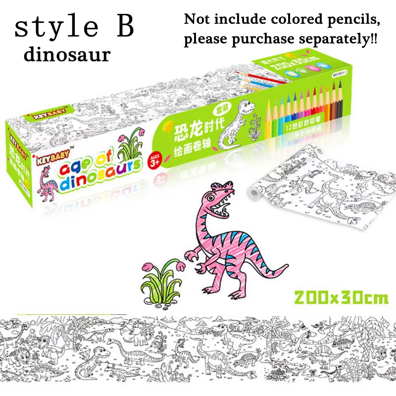 Montessori Coloring Paper Roll