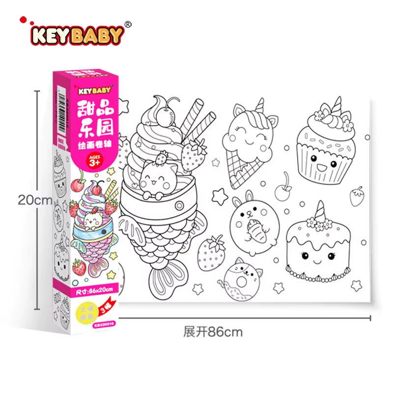 Montessori Coloring Paper Roll