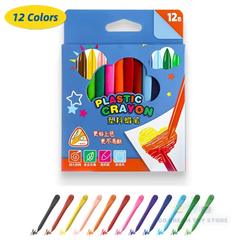 Non-Toxic Colorful Crayons Set – Zippo Toys
