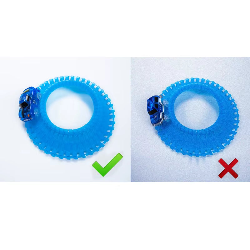 LED Glowing Race Track Set