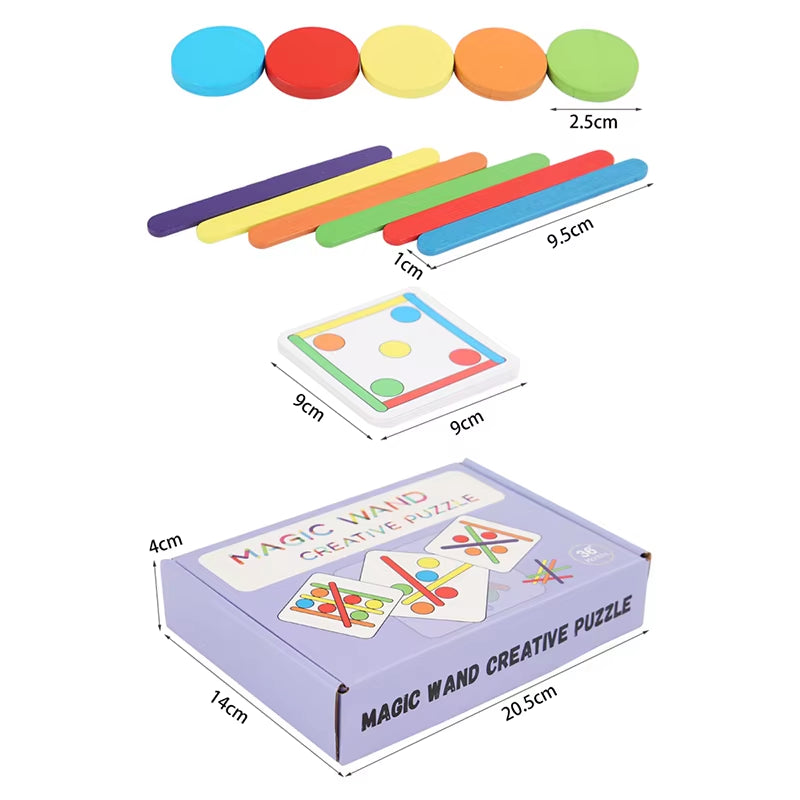 Rainbow Stick Puzzle Toy
