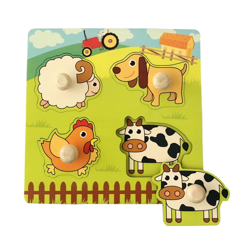 Montessori Wooden Animal Puzzles