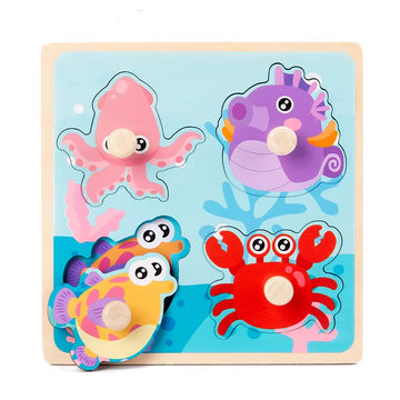 Montessori Wooden Animal Puzzles
