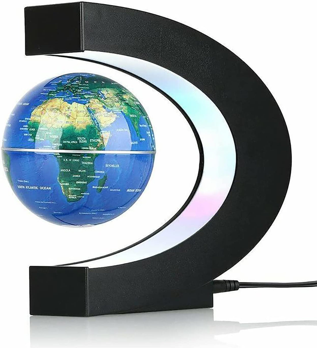 Magnetic Levitation Globe with LED Light - A Stunning Desktop Decoration and Unique Gift for Any Occasion