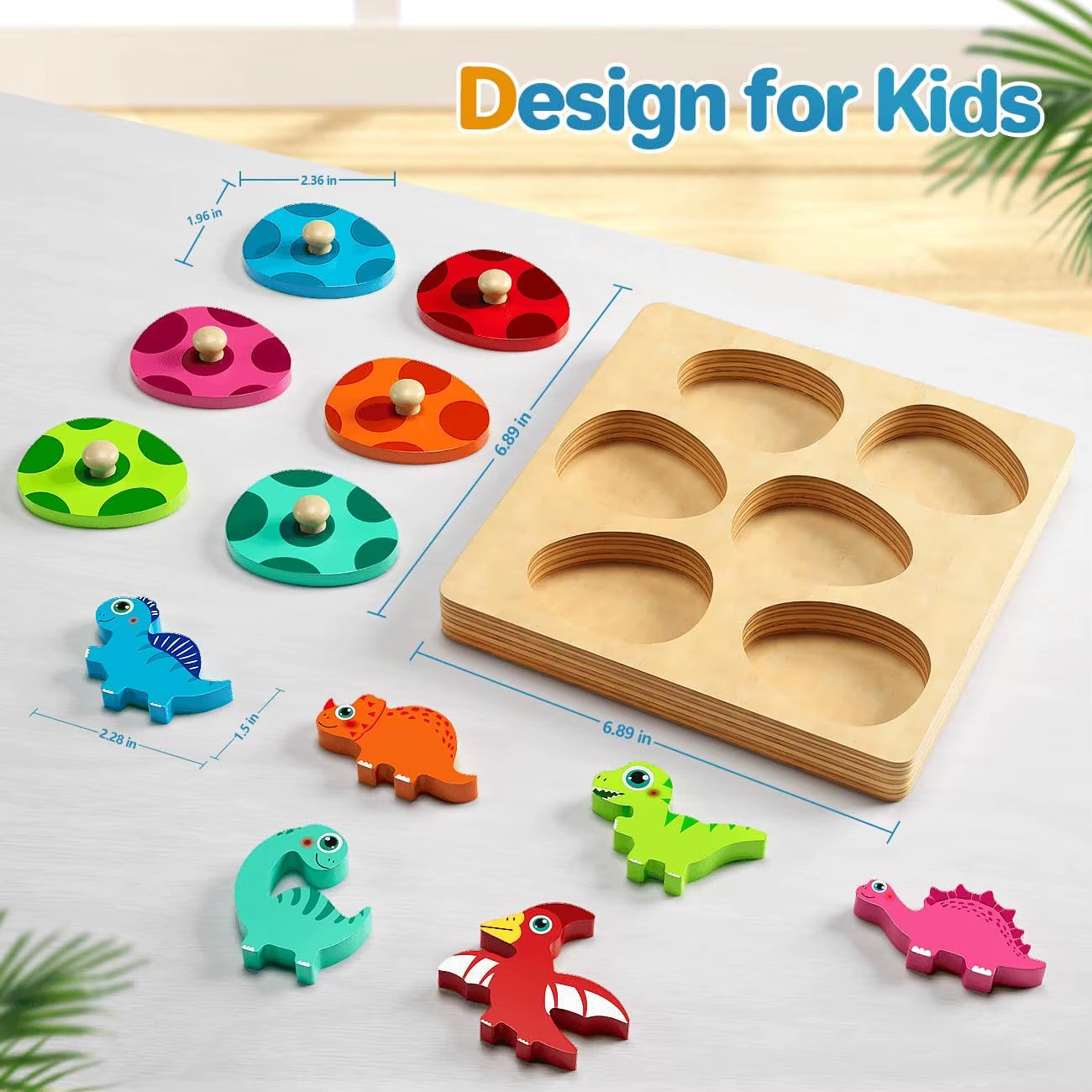 Montessori Dinosaur Egg Puzzles