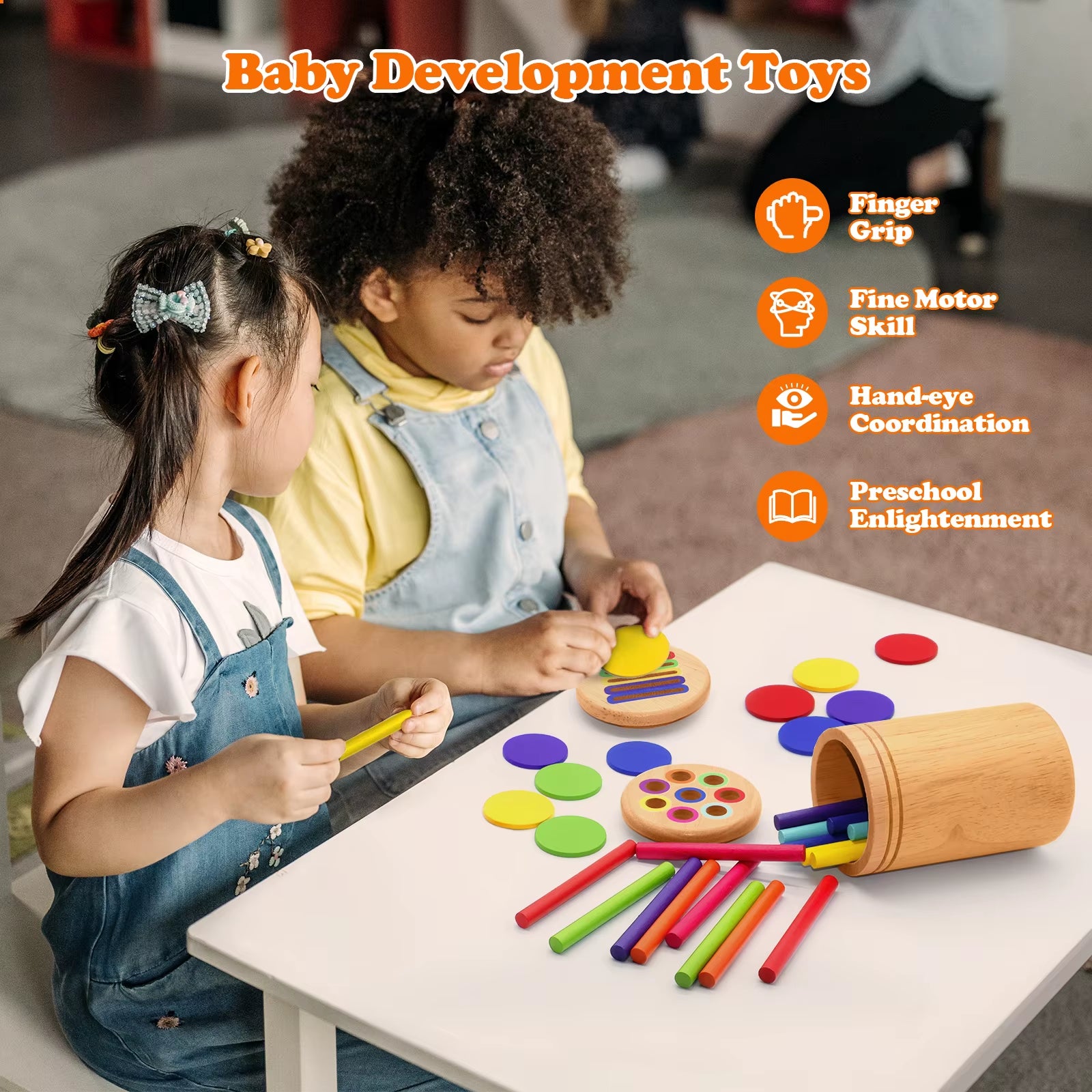 Montessori Wooden Matching Toy