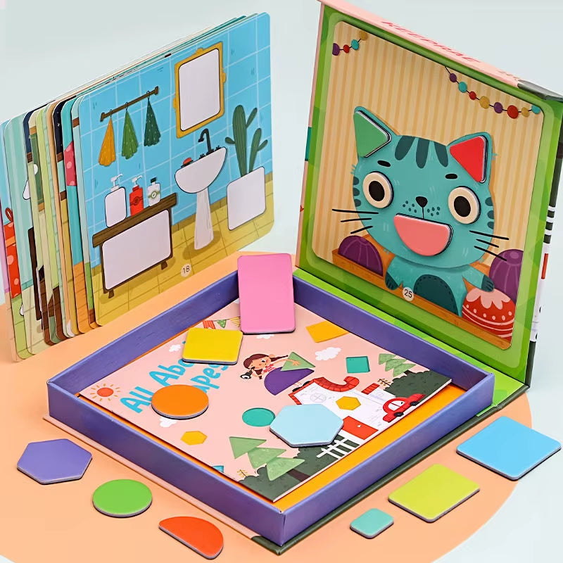 Montessori Wooden Mosaic Puzzle