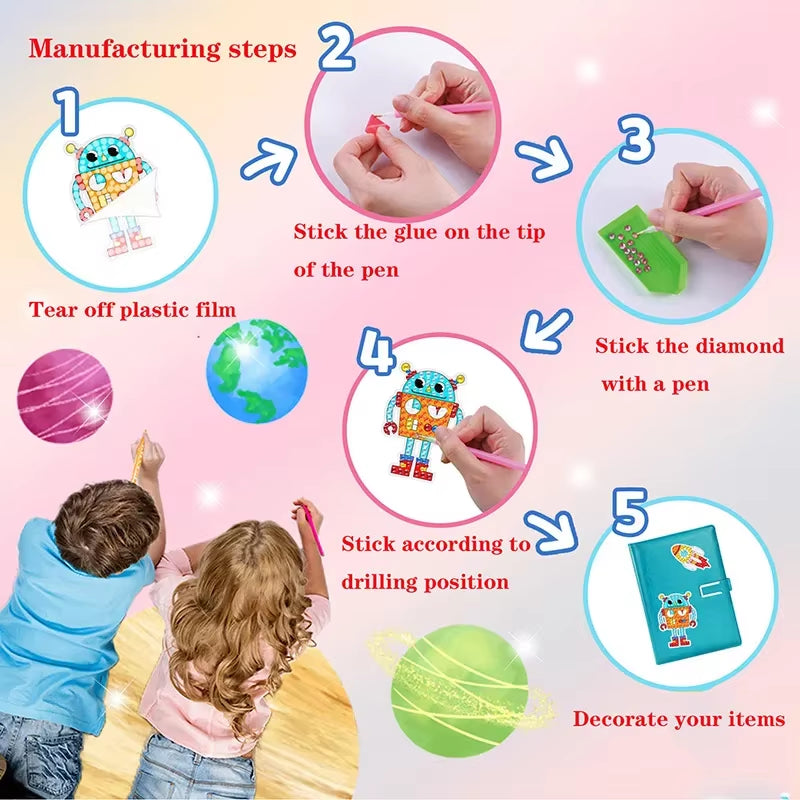 Kids 5D Diamond Sticker Kit