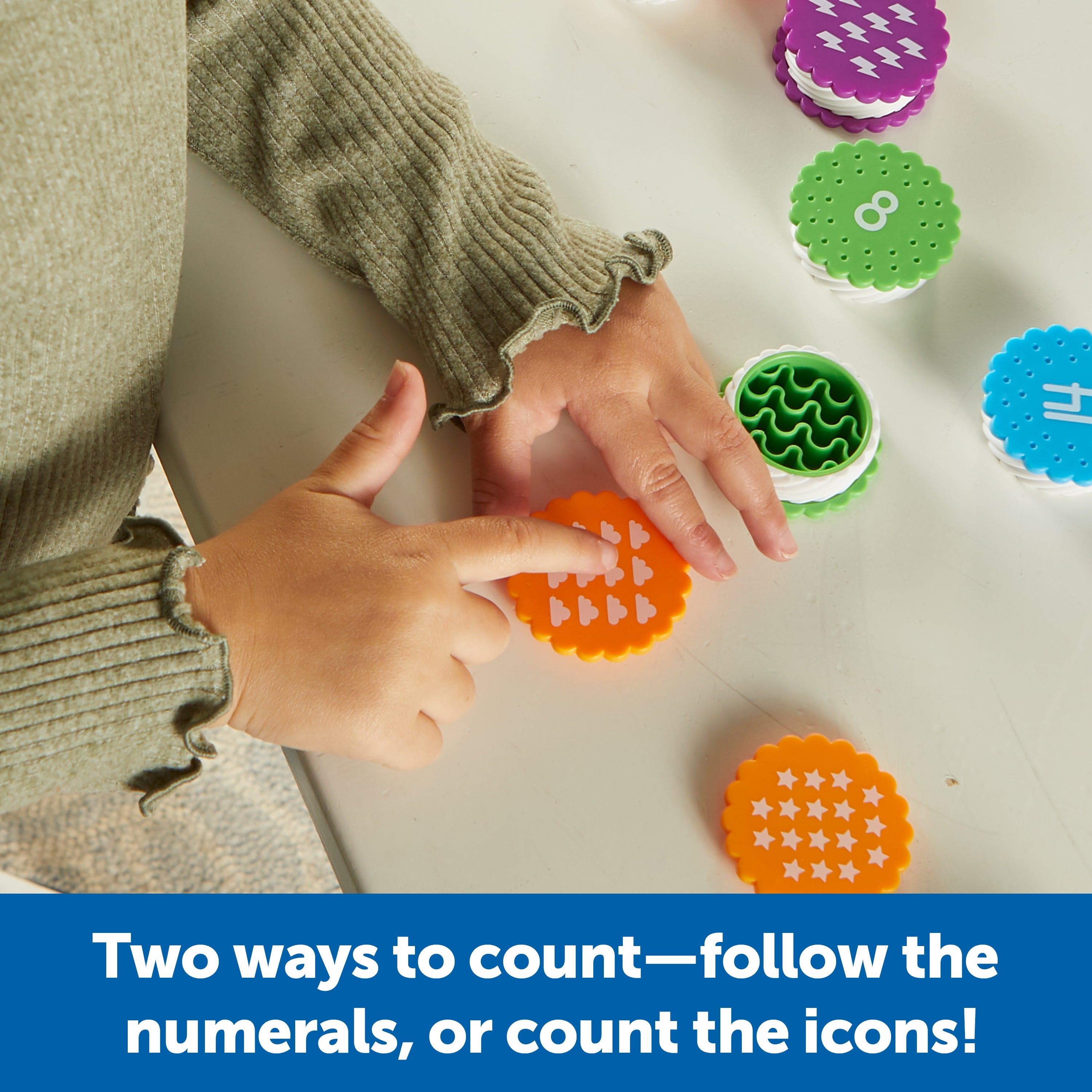 Mini Number Treats, Plastic Shape Sorting Toys, Montessori Toys for Kids, Counting Toys with 40 Pieces, Baby and Toddler Toys Ages 3+