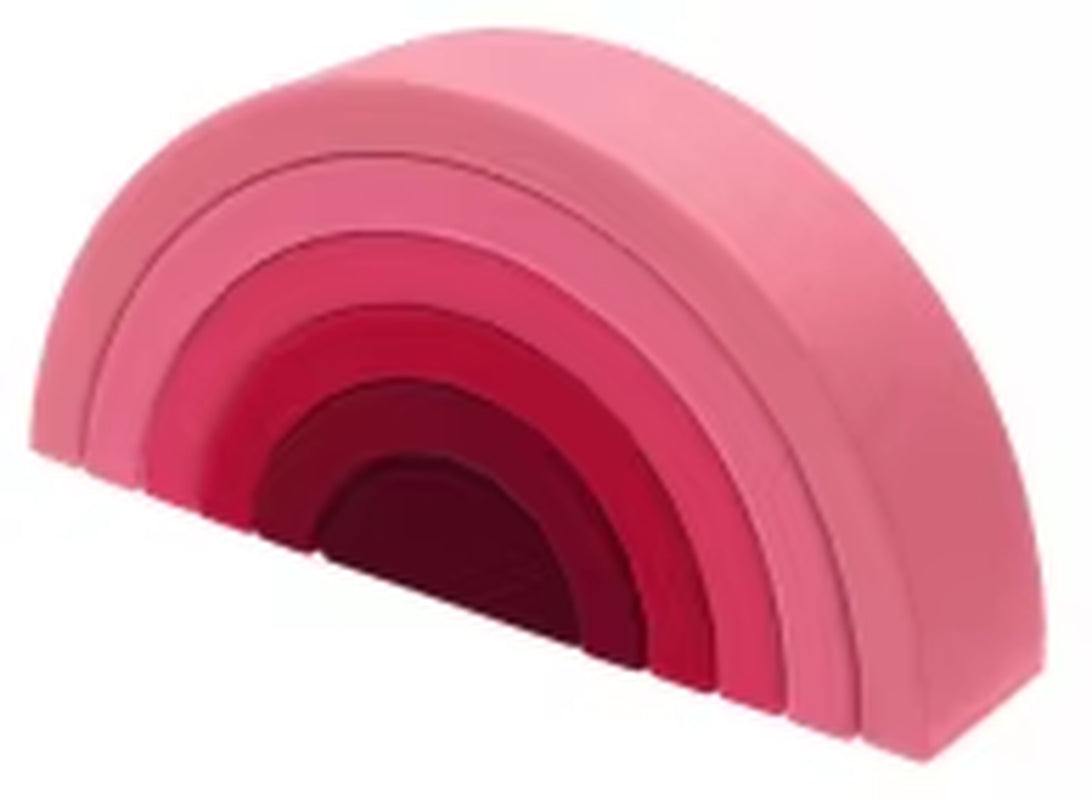 Silicone Rainbow Baby Blocks