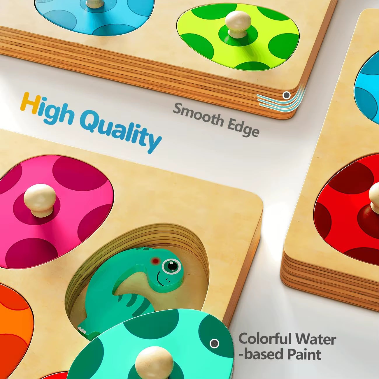 Montessori Dinosaur Egg Puzzles