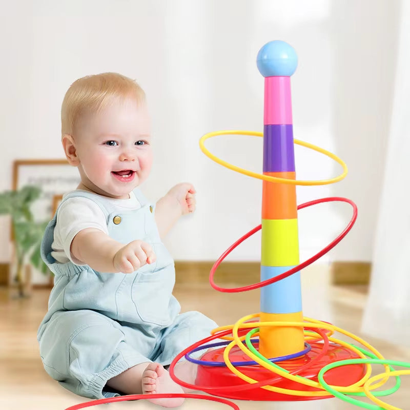 Children Stacking Circle Game