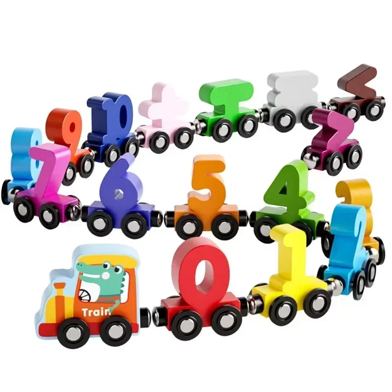 Magnetic Wooden Train Toy
