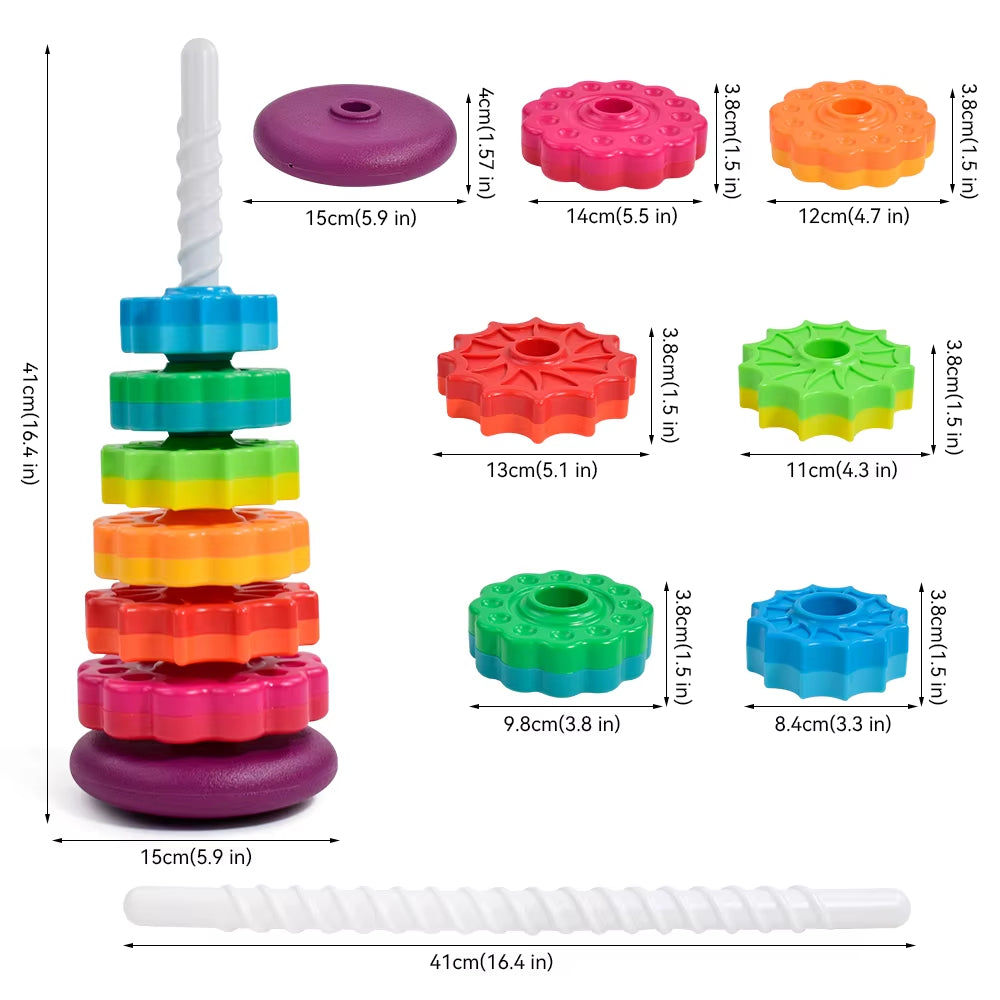 Baby Rainbow Stacking Tower