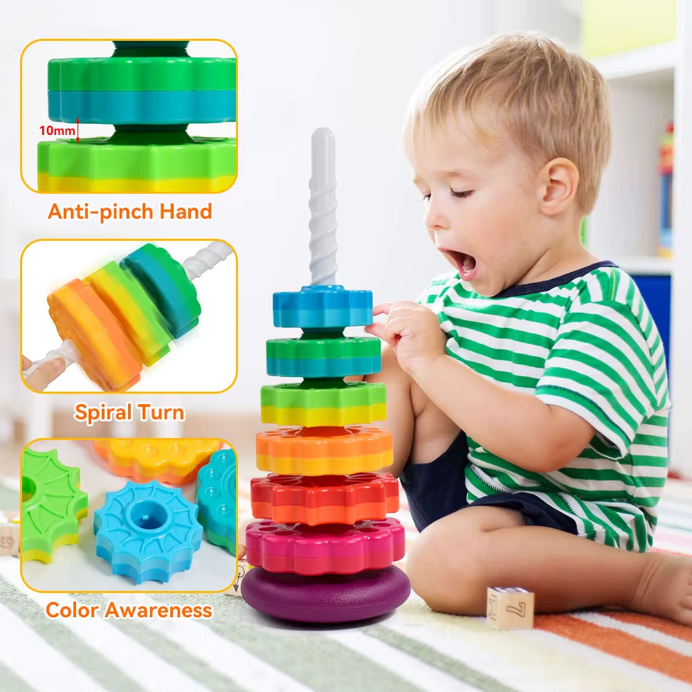 Baby Rainbow Stacking Tower