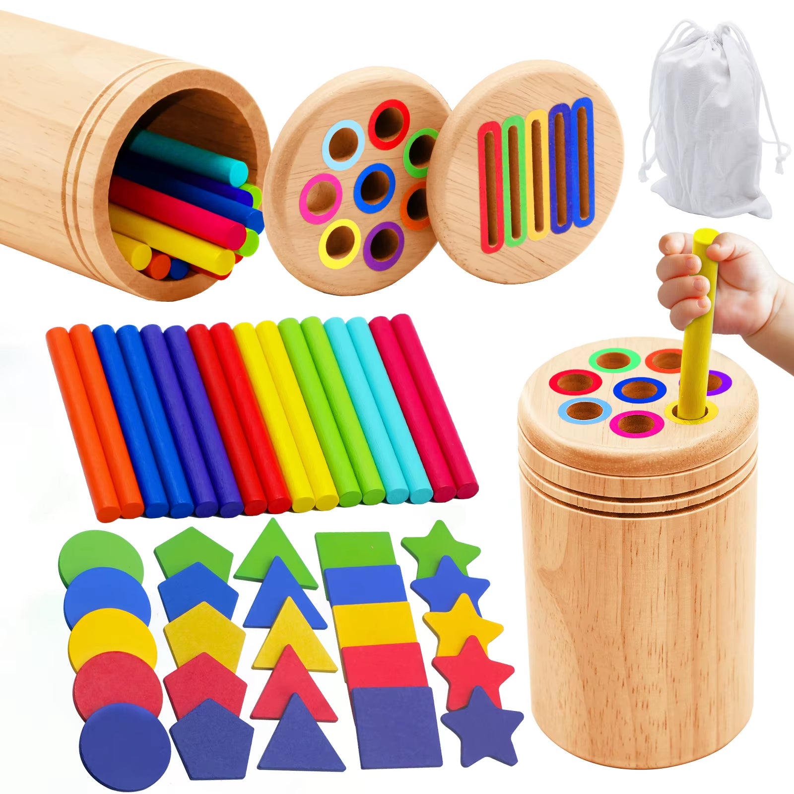 Montessori Wooden Matching Toy