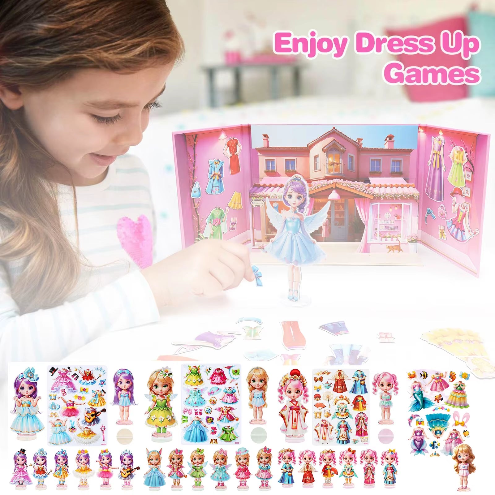Magnetic Dress-Up Doll Set