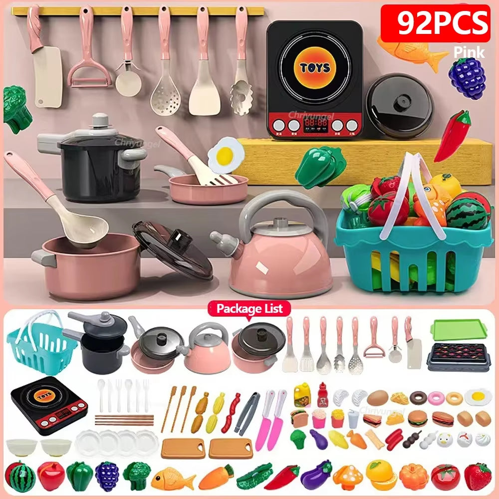 Kids Pretend Play Kitchen Set
