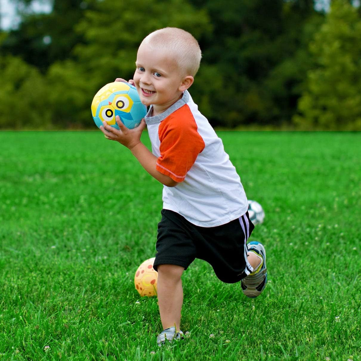 Kid and Toddler Soccer Ball Set - Includes Size 1 and Size 3 Balls, Pump, and Gift Box for Ultimate Fun!