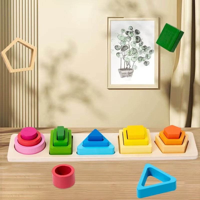 Geometric Shape Sorting Blocks