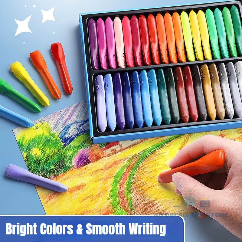 Non-Toxic Colorful Crayons Set