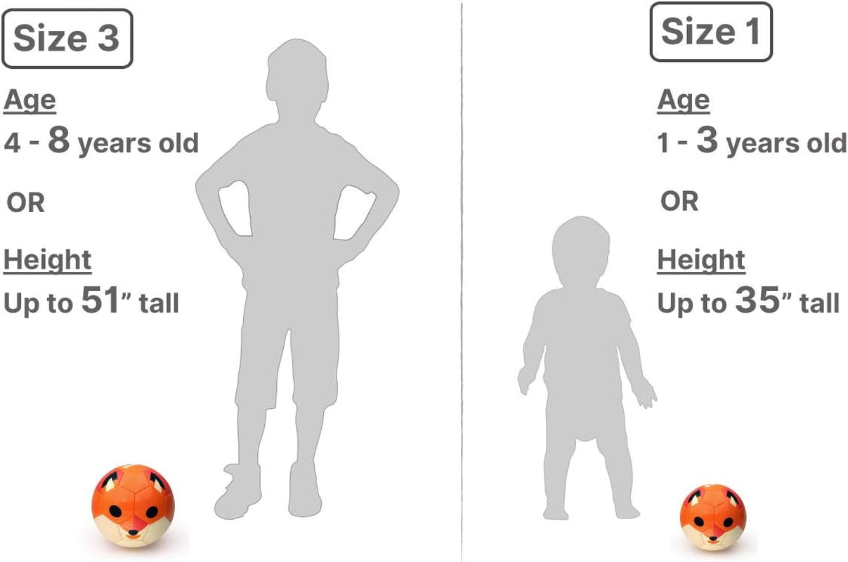 Kid and Toddler Soccer Ball Set - Includes Size 1 and Size 3 Balls, Pump, and Gift Box for Ultimate Fun!