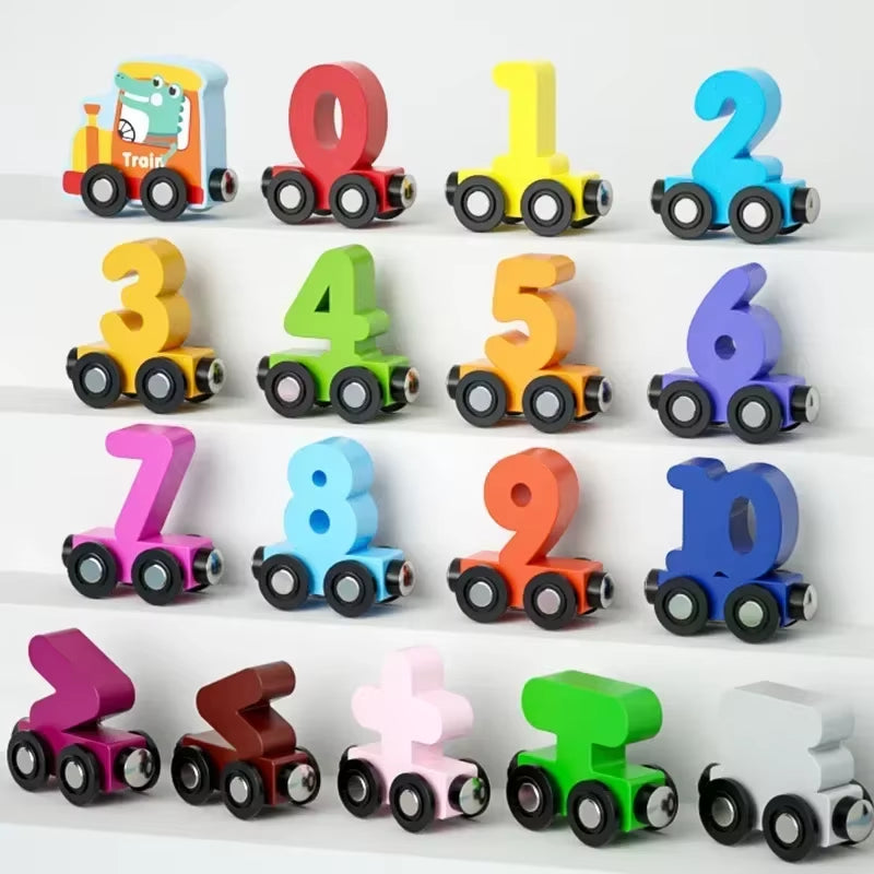 Magnetic Wooden Train Toy