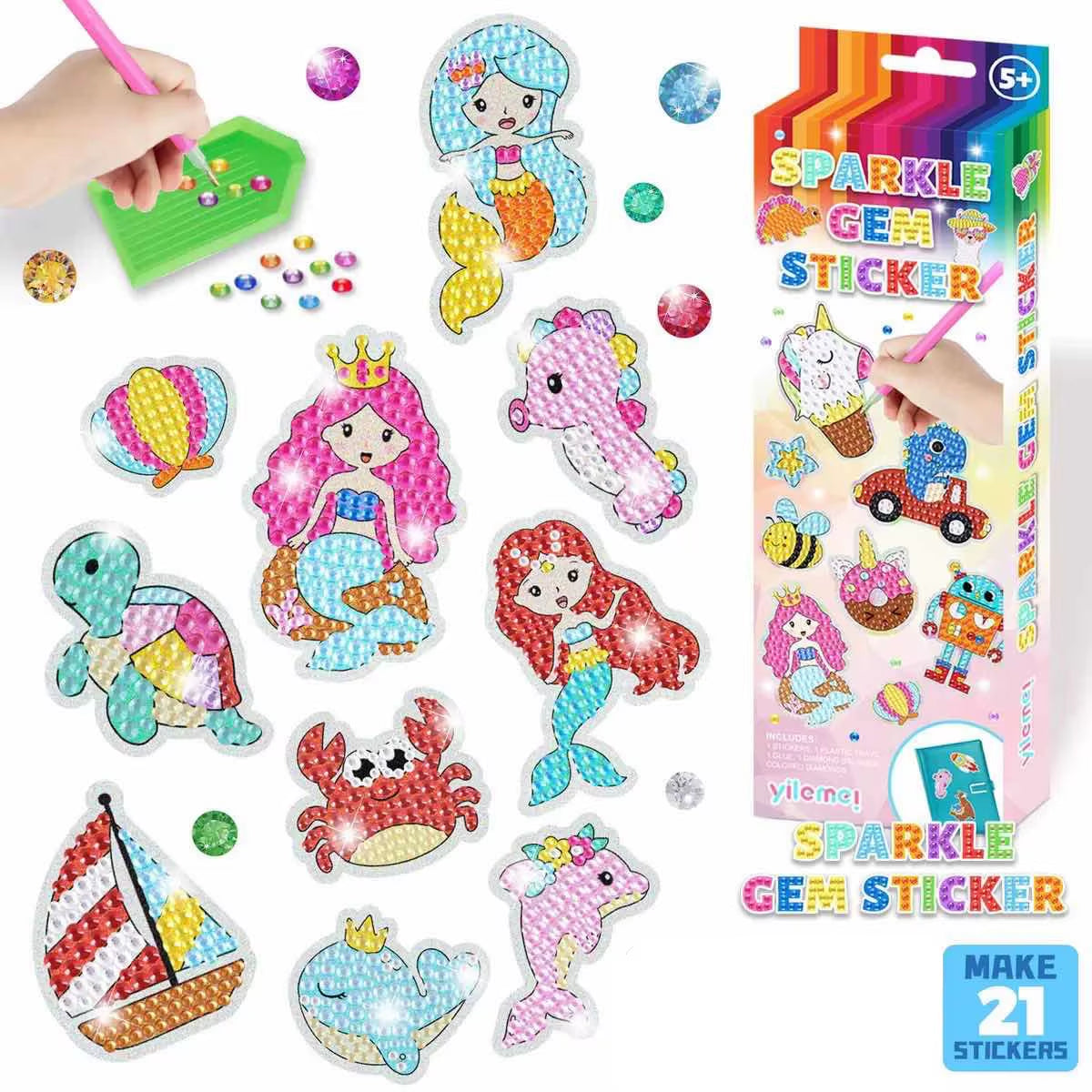 Kids 5D Diamond Sticker Kit