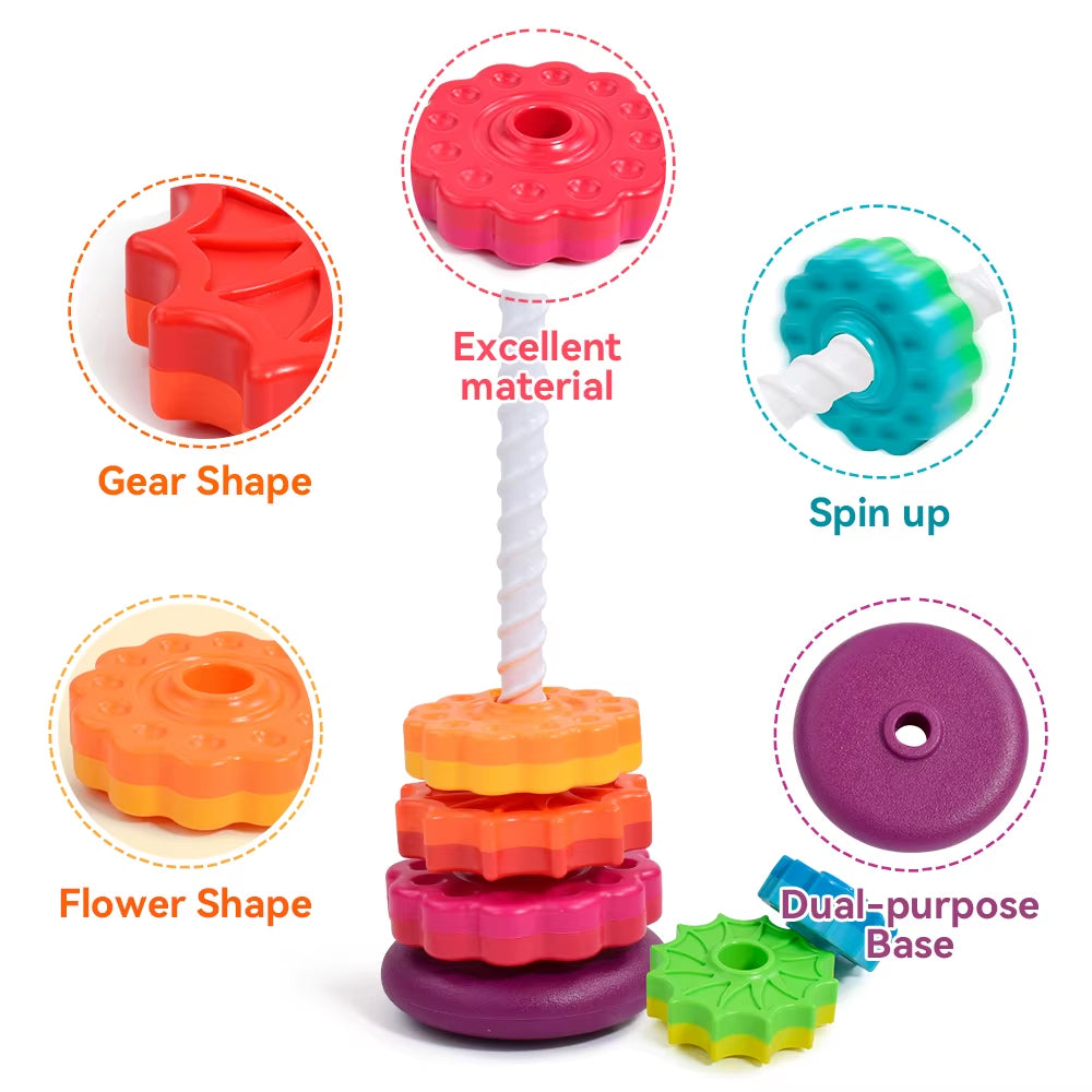 Baby Rainbow Stacking Tower