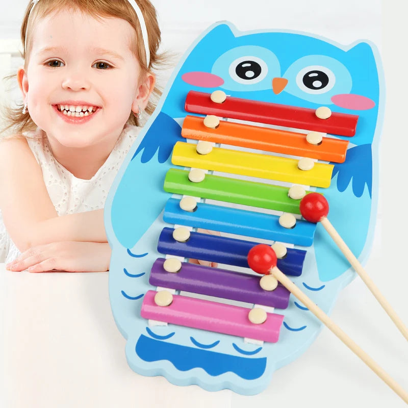 Wooden 8-Tone Xylophone Toy