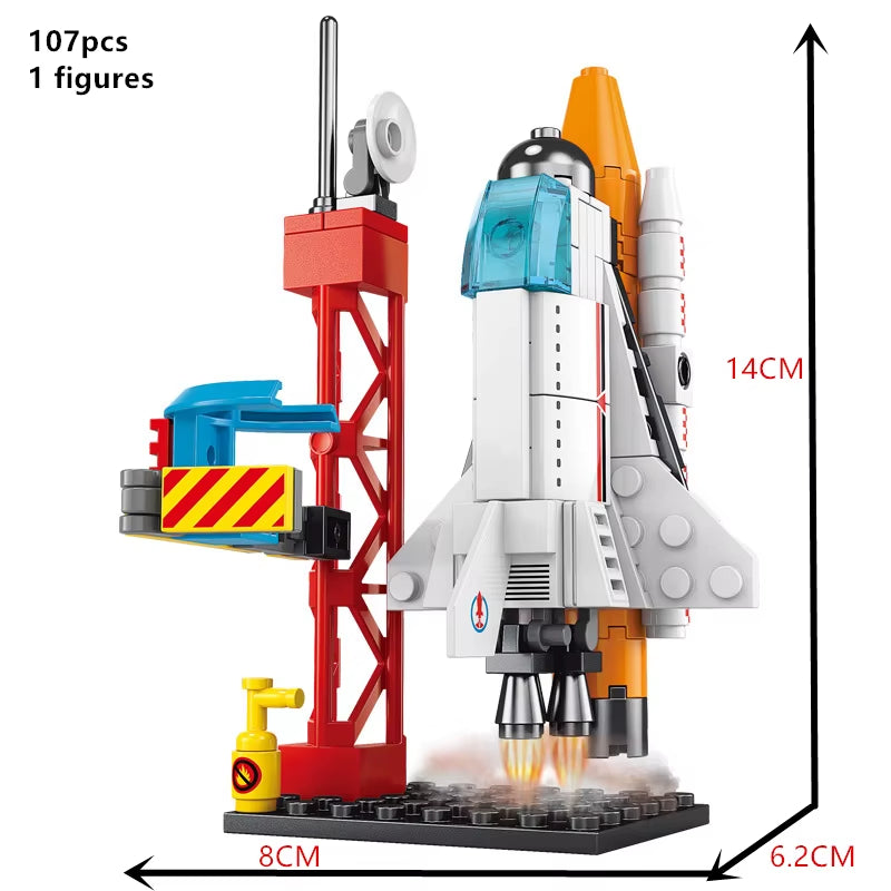 MOC Rocket Building Block Set
