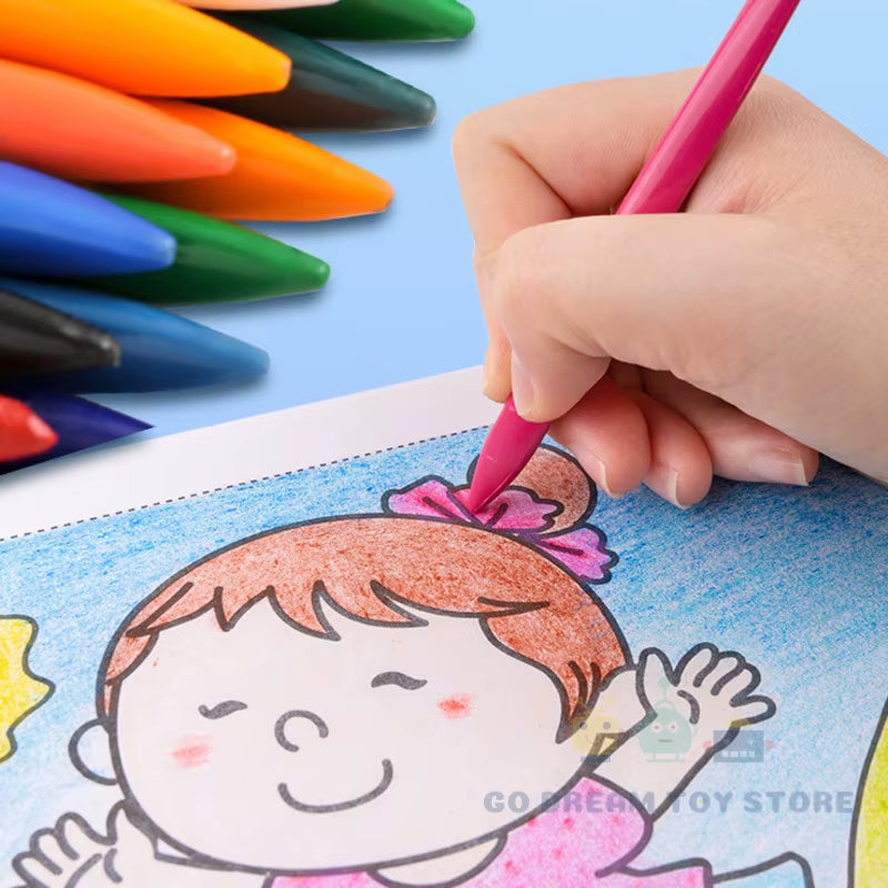 Non-Toxic Colorful Crayons Set