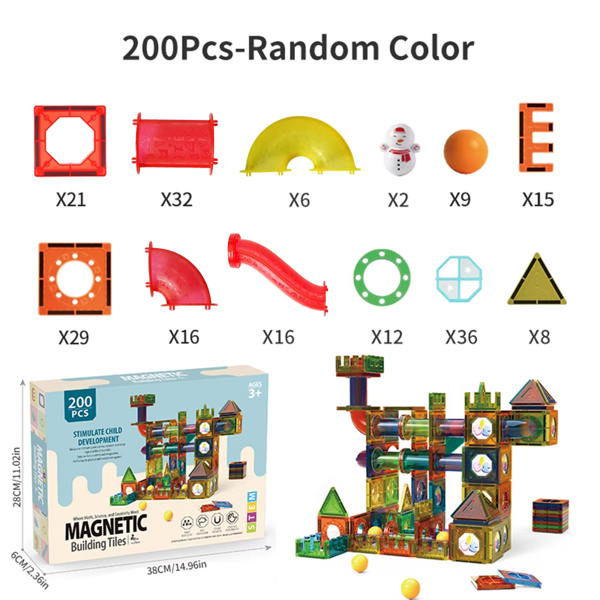 Magnetic 3D Building Tiles