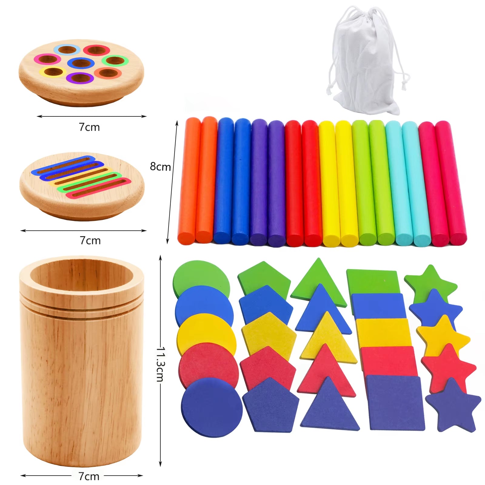 Montessori Wooden Matching Toy