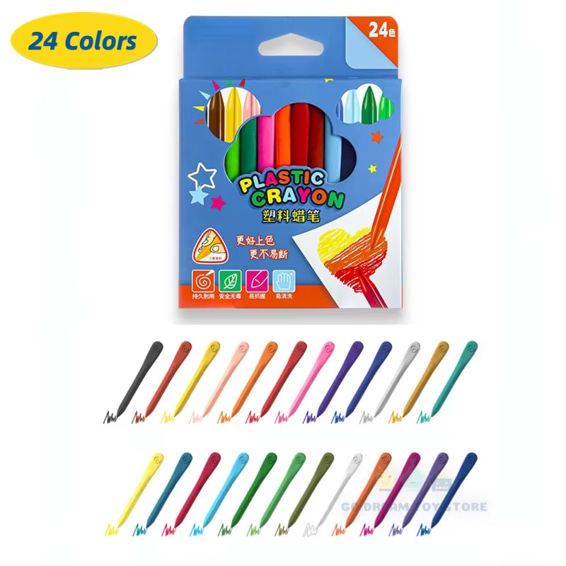 Non-Toxic Colorful Crayons Set