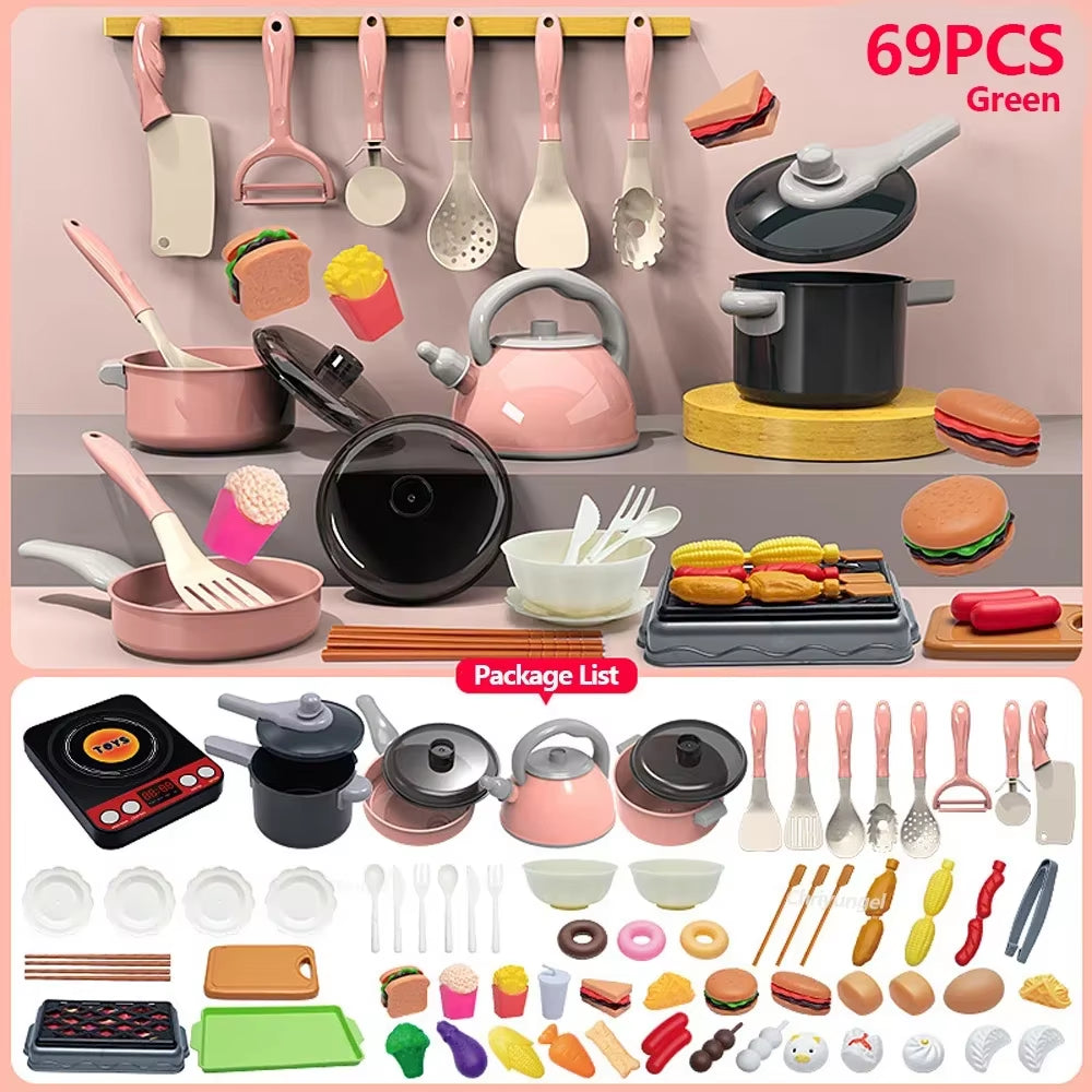 Kids Pretend Play Kitchen Set