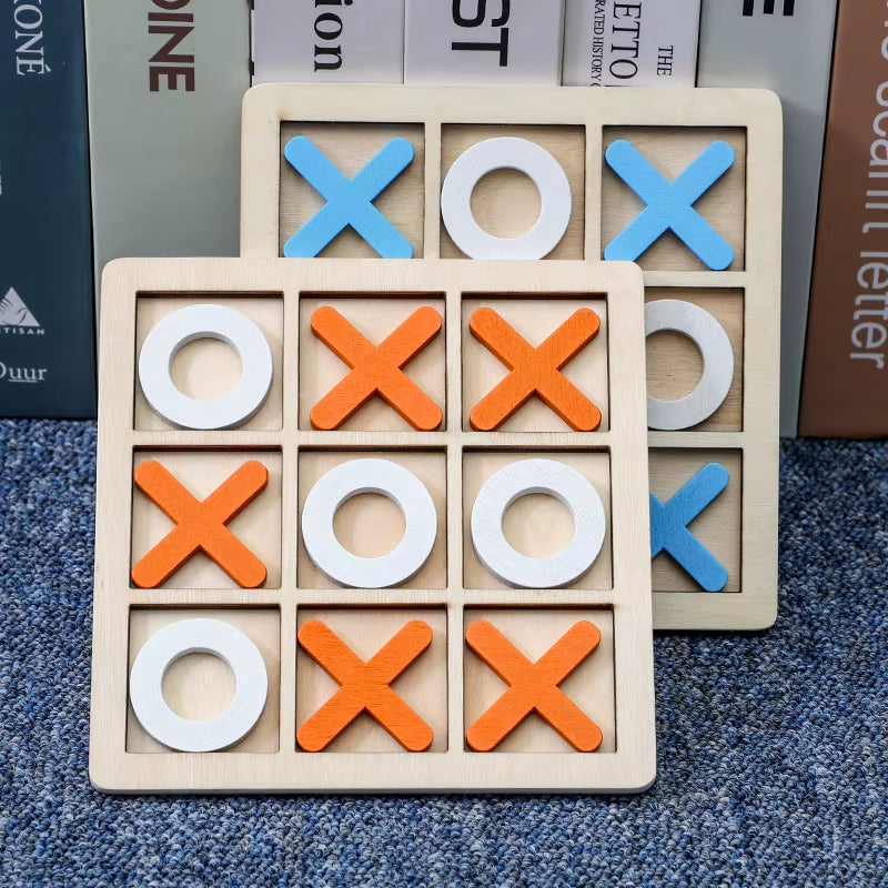Wooden Tic Tac Toe Board Game