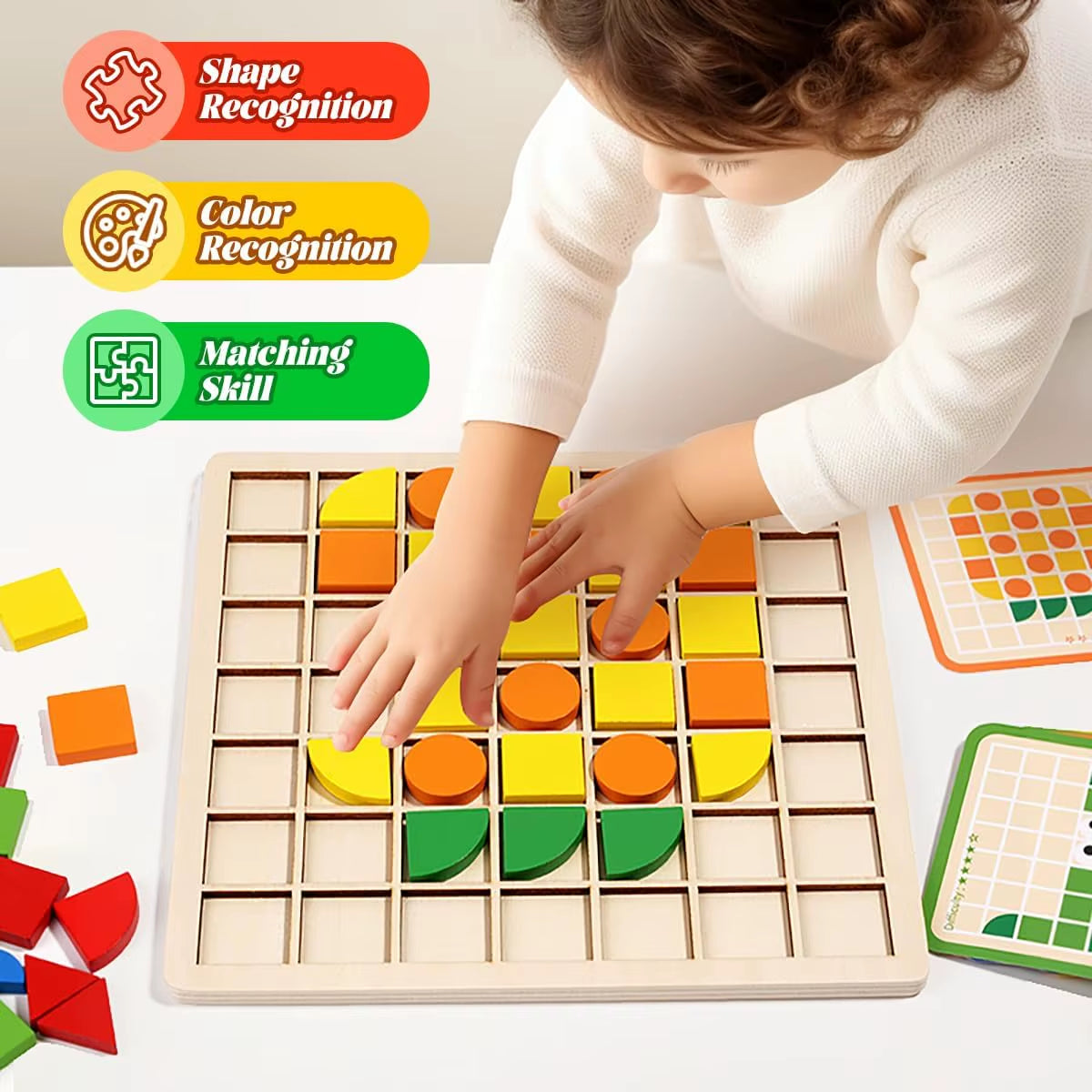 Montessori Wooden Mosaic Puzzle