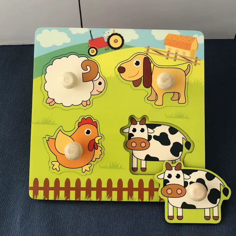 Montessori Wooden Animal Puzzles
