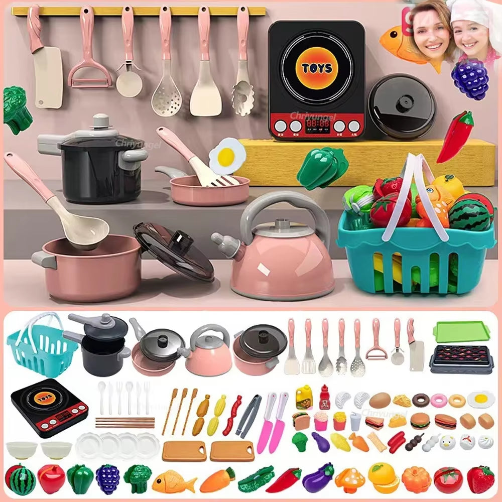 Kids Pretend Play Kitchen Set