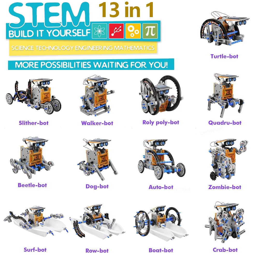 13-in-1 DIY Solar Robot Kit – Zippo Toys