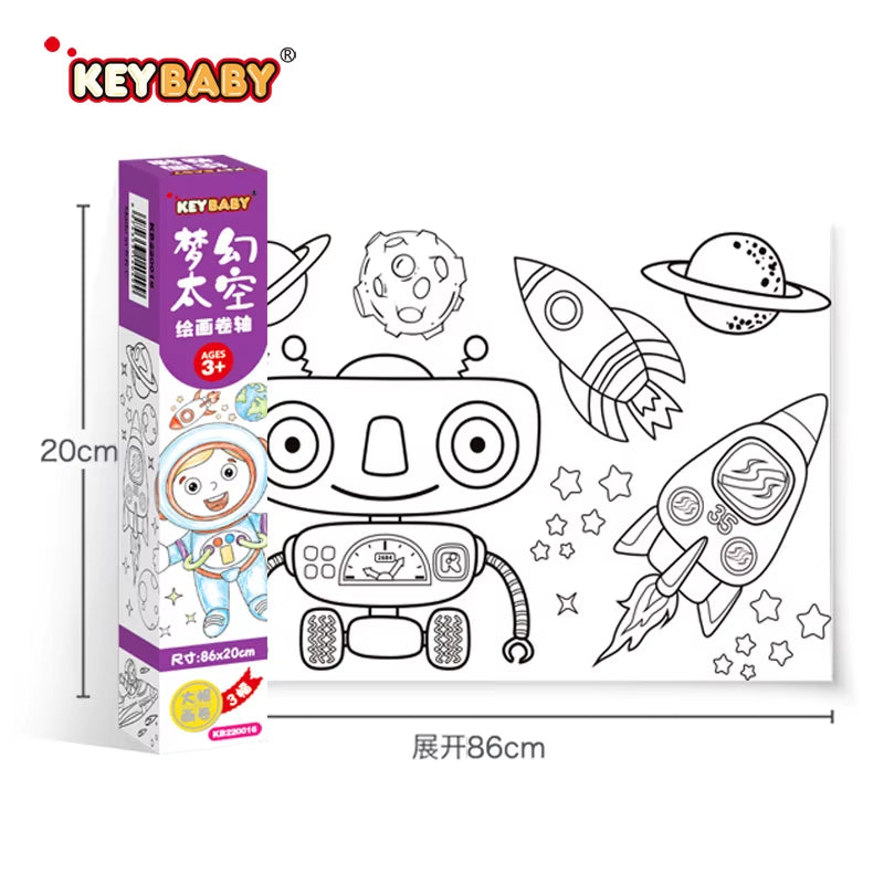 Montessori Coloring Paper Roll