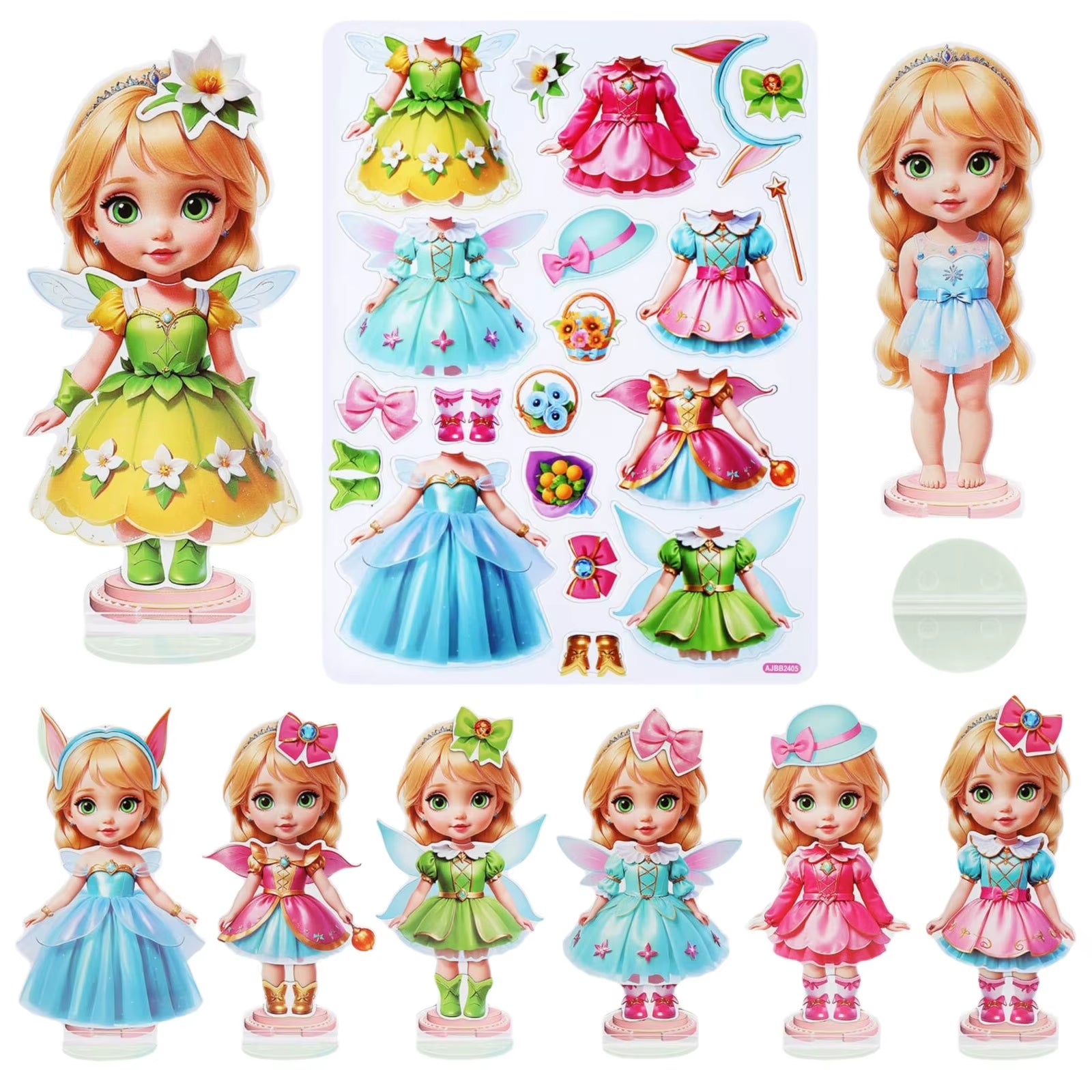 Magnetic Dress-Up Doll Set