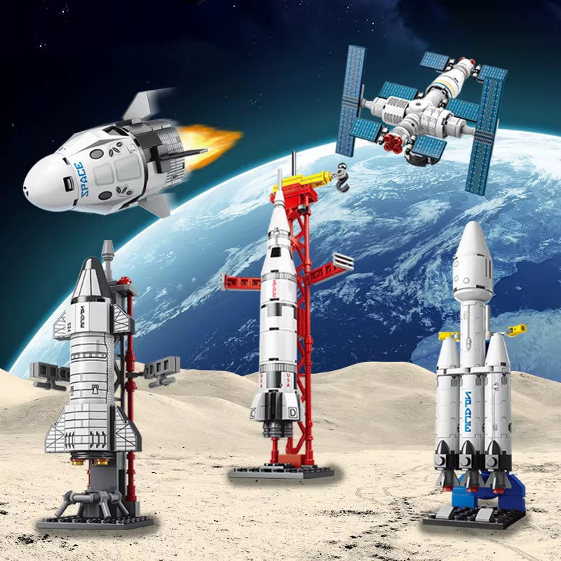 MOC Rocket Building Block Set