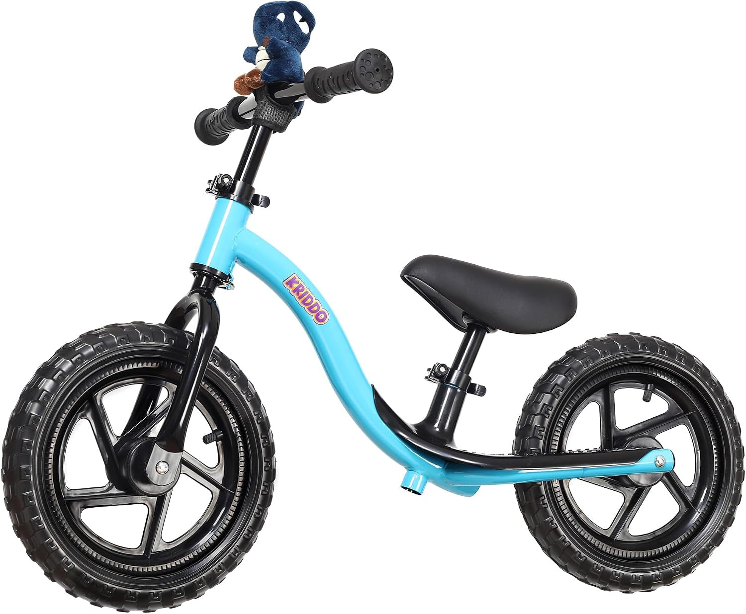 Toddler Balance Bike 2 Year Old: Toddler Bike with Riding Buddy | 12 Inch Kids Balance Bike for 2-5 Years Old, Adjustable No Pedal Kids Toy Bike, Tool-Free, Gift for 2-3 Girls Boys, Blue