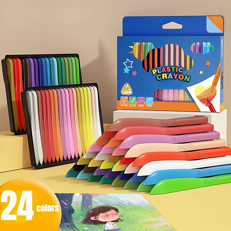 Non-Toxic Colorful Crayons Set